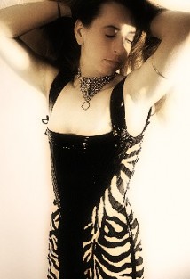 Front-view of the fullbody corsetdress 'Devotion'